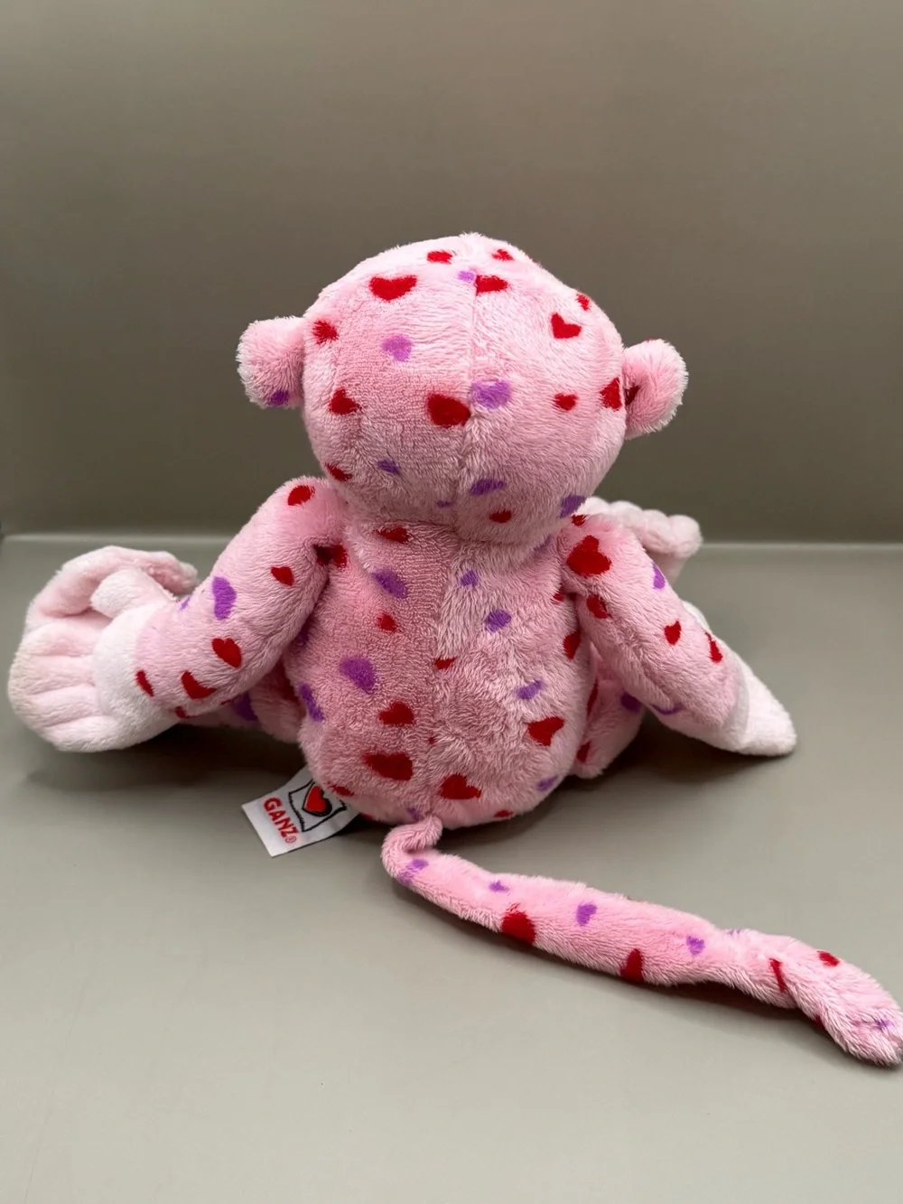 GANZ Webkinz Love Frog and Love Monkey Plush Stuffed Animal Lot NO CODE